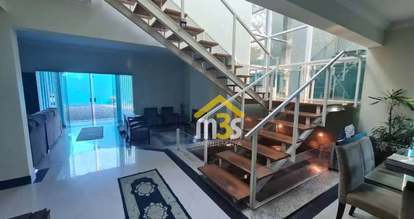 Casa de alto padrão no parque dos príncipes – 5 suítes, 384m², lazer completo e garagem para 6 carros