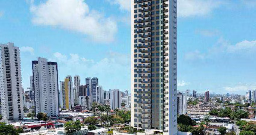 Apartamento com 1 dormitório à venda, 26 m² por R$ 285.000,00 - Madalena - Recife/PE