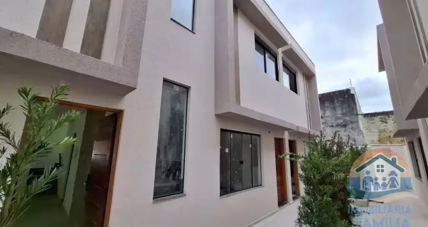 Excelente sobrado novo em condomínio localizado no bairro pontal santa marina em caraguatatuba!