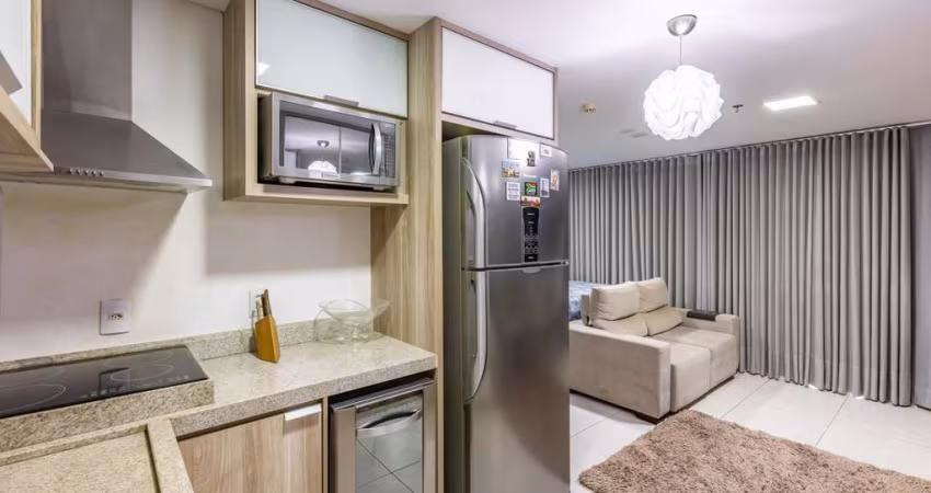Flat com 1 suíte e todo mobiliado no Jardim Goiás