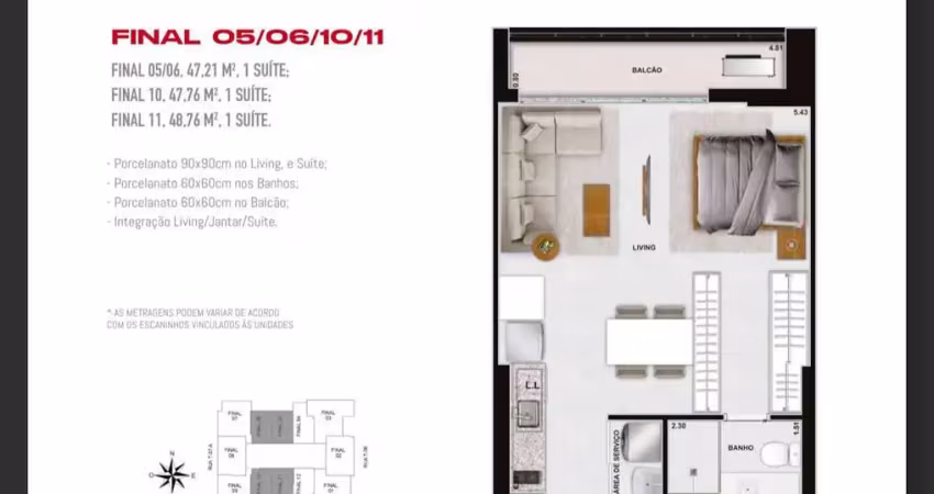 Apartamento 1 quarto , setor bueno , lazer completo e pet place