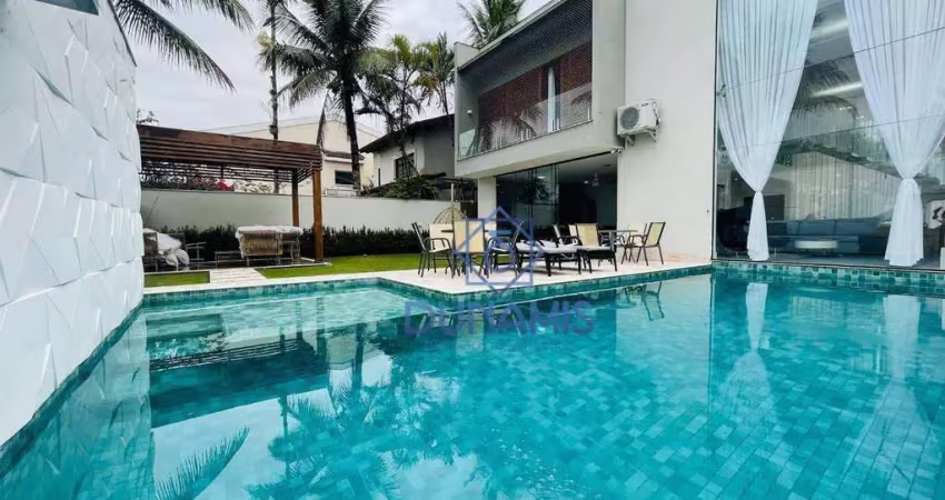 Belíssima casa à venda no condomínio jardim acapulco, guarujá.