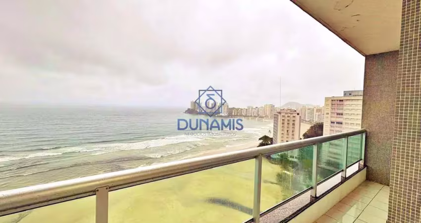 3 dormitórios com vista mar à venda, praia das pitangueiras, guaruja - sp