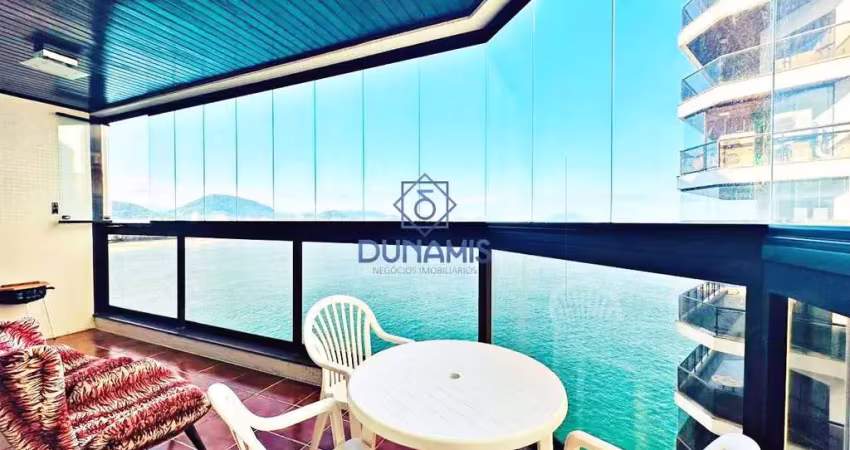 Apartamento vista mar  no galhetas à venda, 124 m² por r$ 1.450.000 - jardim astúrias - guarujá/sp