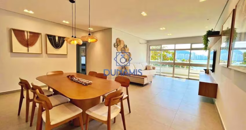 Apartamento com 3 dormitórios à venda, 150 m² por r$ 1.300.000,00 - jardim astúrias - guarujá/sp