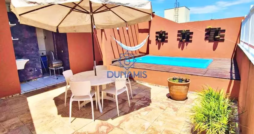 Cobertura à venda, 196 m  por r  750.000,00 - jardim las palmas - guarujá sp