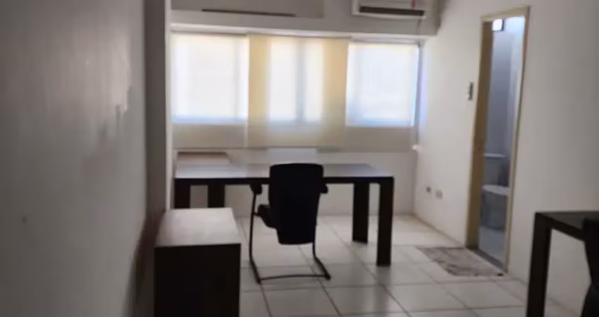 Linda sala comercial 32m2, mobiliada, 1vaga de garagem, já com ar-condicionado, ótima localização