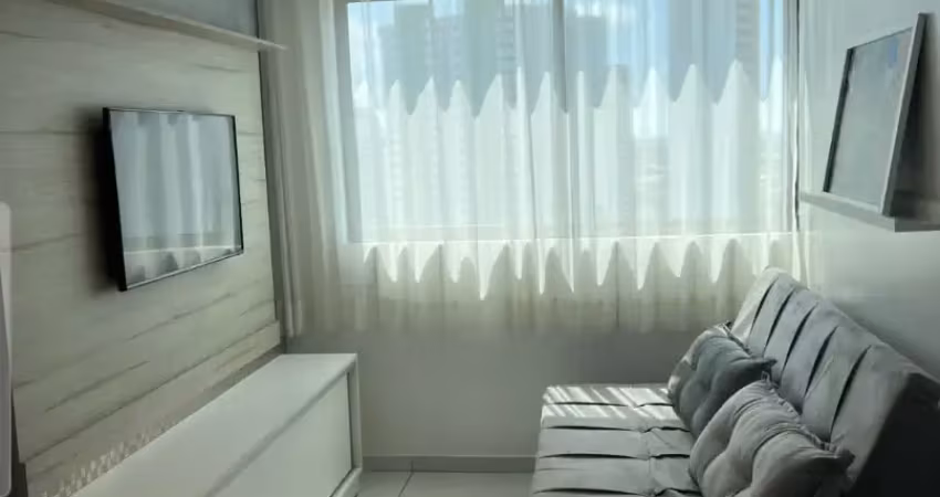 Aluguel apt 1 qt 33m² mobiliado e projetado, estrut compl lazer, 1 vg