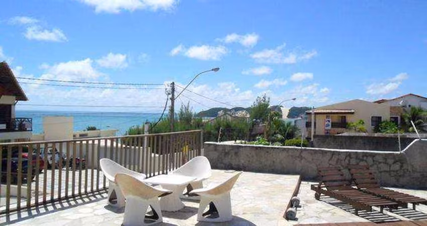 Casa em Ponta Negra, 1ª rua do mar com terreno de 600 m², linda vista, piscina e churrasqueira