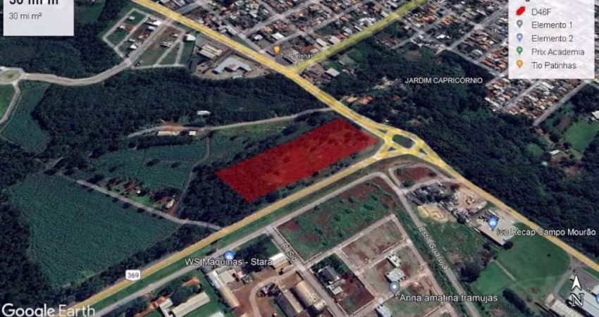 Terreno à venda, 30000 m² por R$ 15.000.000,01 - Rancho Dormebem - Campo Mourão/PR