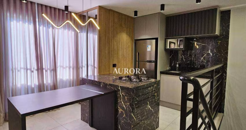 Apartamento Duplex com 3 dormitórios, 99 m² - venda por R$ 639.000 ou aluguel por R$ 2.800,00/mês - Pinheiros - Londrina/PR