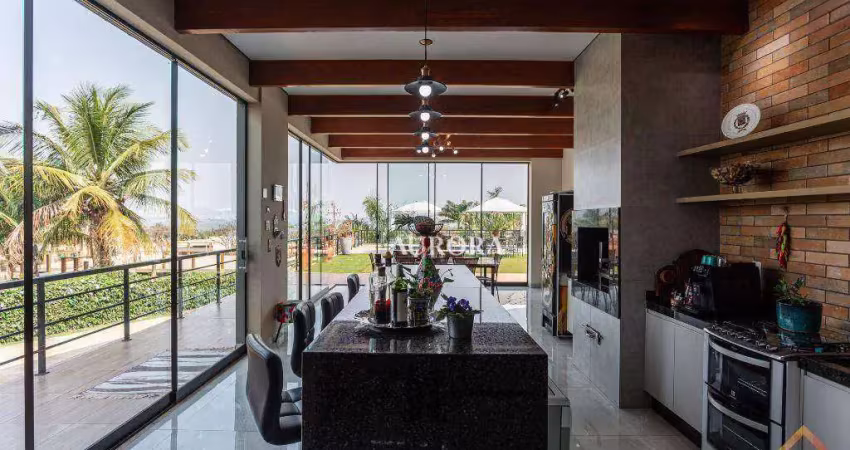 Casa em alto padrão condomínio porto das águas, com 3 suítes à venda, 283 m² por r$ 2.850.000 - zona rural - porecatu/pr