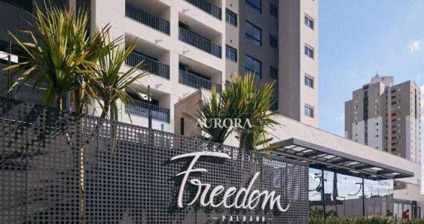 Apartamento com 1 dormitório para alugar, 45 m² por R$ 3.100,00/mês - Gleba Palhano - Londrina/PR