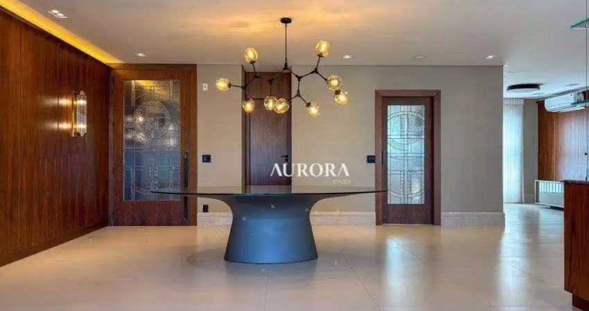 Apartamento com 2 dormitórios à venda, 214 m² por r$ 3.200.000,00 - gleba fazenda palhano - londrina/pr