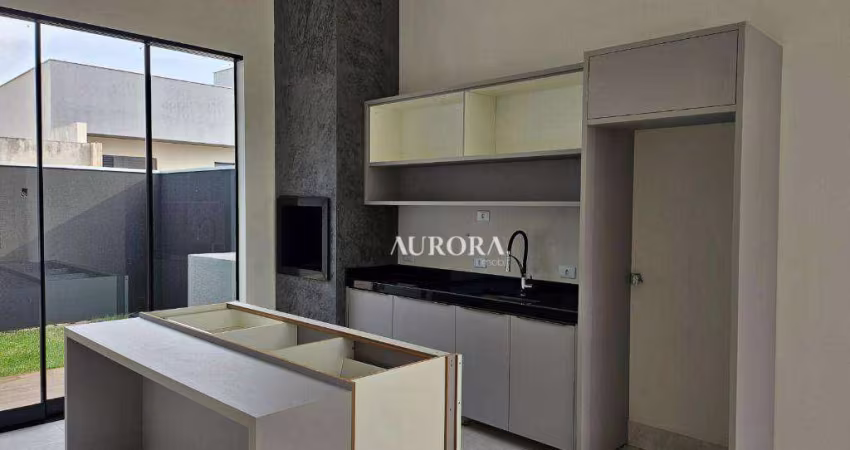 Casa no Condomínio Moradas do Vale com 3 dormitórios à venda, 125 m² por R$ 890.000 - Residencial Gleba Esperanca - Londrina/PR