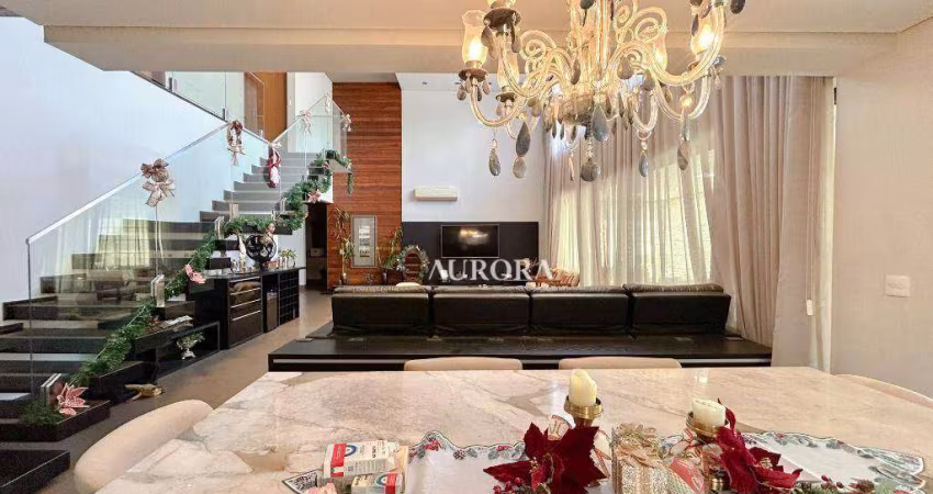 Sobrado no Condomínio Royal Park com 4 dormitórios à venda, 433 m² por R$ 6.350.000 - Esperança - Londrina/PR
