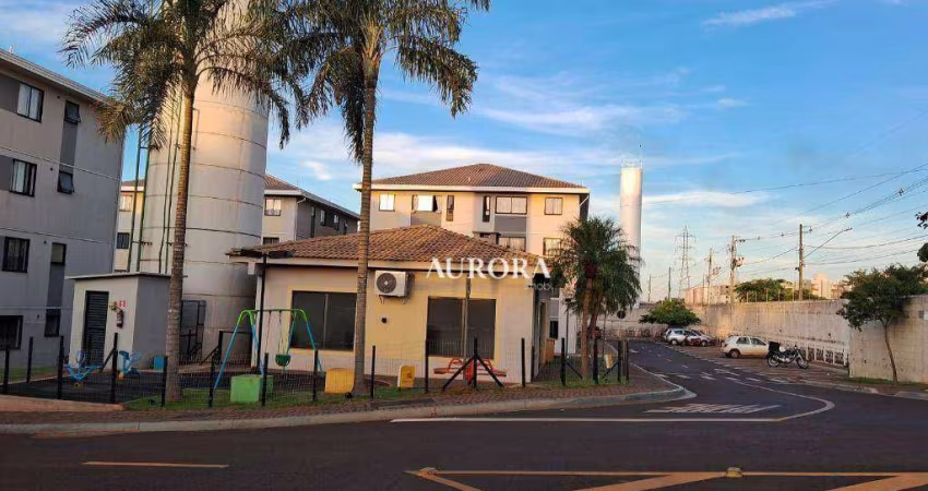 Apartamento no residencial  flor de lotus com 2 dormitórios à venda, 49 m² por r$ 130.000 - jardim maria celina - londrina/pr