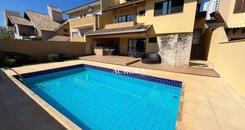 Sobrado com 4 dormitórios à venda, 278 m² por r$ 2.300.000,00 - parque residencial alcântara - londrina/pr