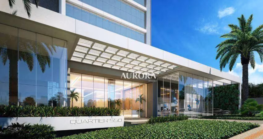 Sala quartier 550 - gleba palhano - 51 mts - r$ 3.800,00/mes