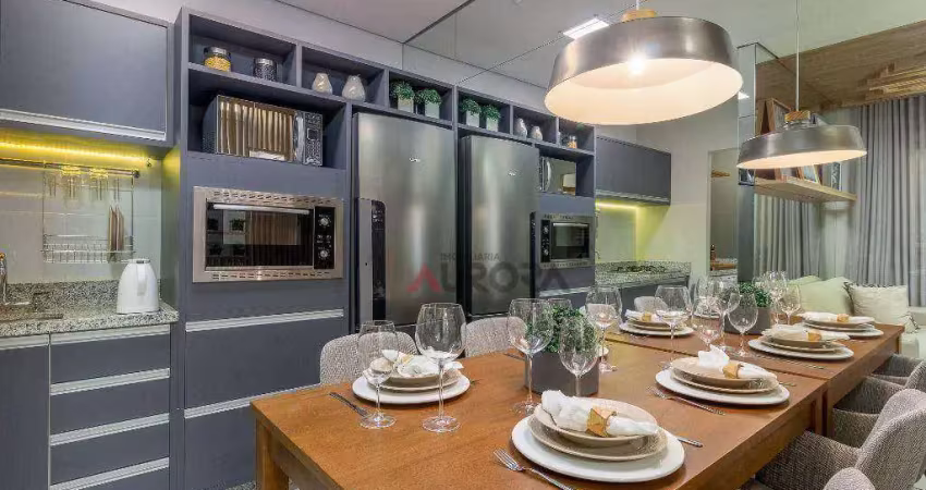 Apartamento com 2 dormitórios à venda, 47 m² por R$ 329.000,00 - Parque Jamaica - Londrina/PR