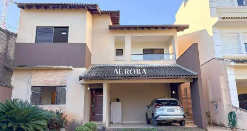 Sobrado condomínio golden park residence, em londrina, à venda. com 243 m² de área construída e 309 m² de terreno, 3 quartos , sendo 1 suite
