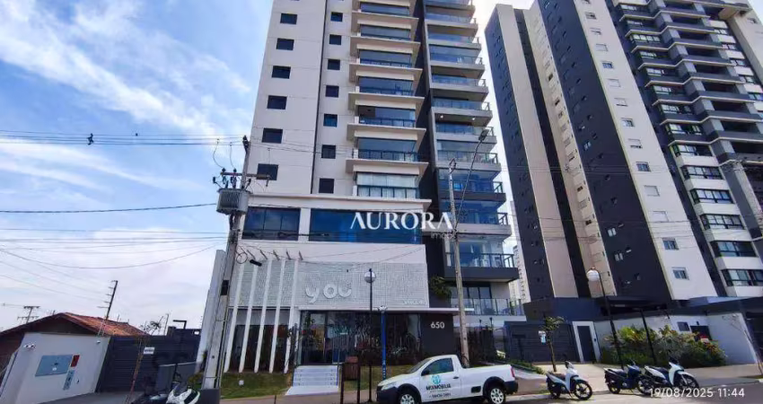 Apartamento com 2 dormitórios para alugar, 89 m² por r$ 4.200/mês - gleba palhano - londrina/pr