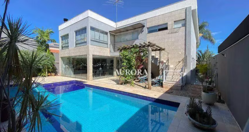 Casa com 3 dormitórios, 420 m² - venda por r$ 3.500.000,00 ou aluguel por r$ 14.850,00/mês - sun lake residence - londrina/pr
