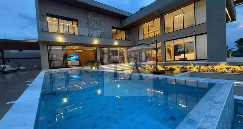 Casa com 5 suítes à venda, 630 m² por r$ 7.800.000 - condomínio porto laranjeiras - piracaia/sp