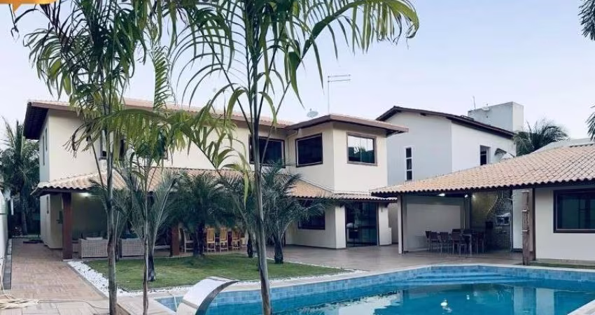 Casa Alto Padrão Mobiliada 5/4 suítes com piscina privativa Reserva Buscaville,Busca vida.Abrantes, Camaçari.Infraestrutura,churrasqueira. Condomínio