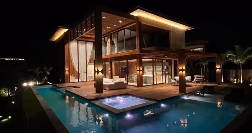 Mansão 100% mobiliada - alto luxo | praia bella - praia do forte