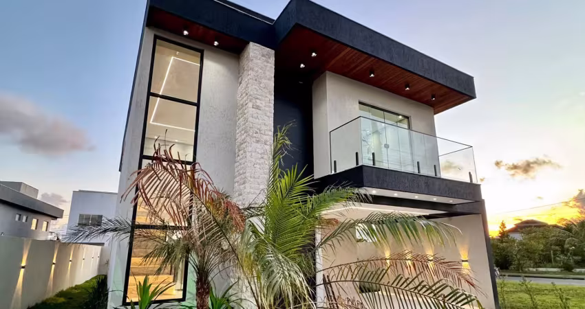 Casa moderna no terras alphaville – 4 quartos (3 suítes) camaçari