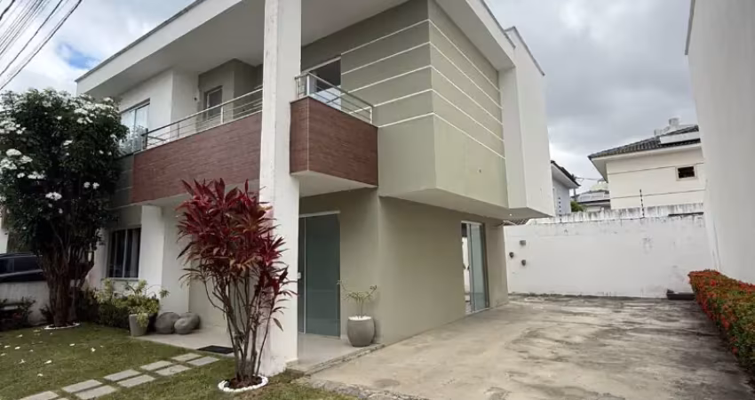 Casa mobiliada 3/4 moderna em condomínio fechado – buraquinho (foz do joanes)