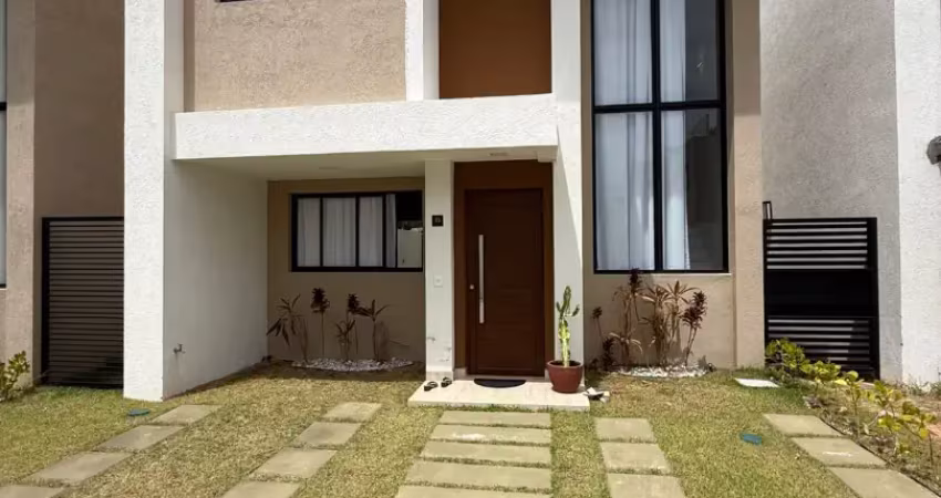 Casa mobiliada para locação 3/4 – condomínio essence, buraquinho / lauro de freitas