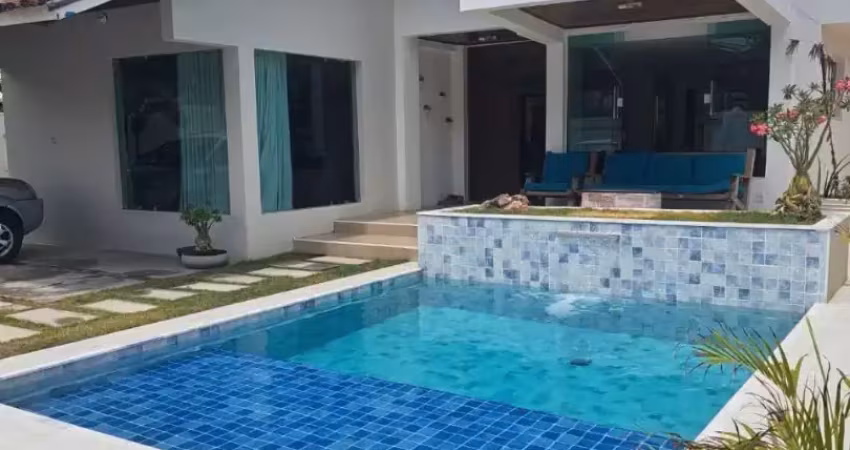 Excelente casa para locação 4/4 (03 suítes) com espaço gourmet e piscina privativa e vilas do atlântico