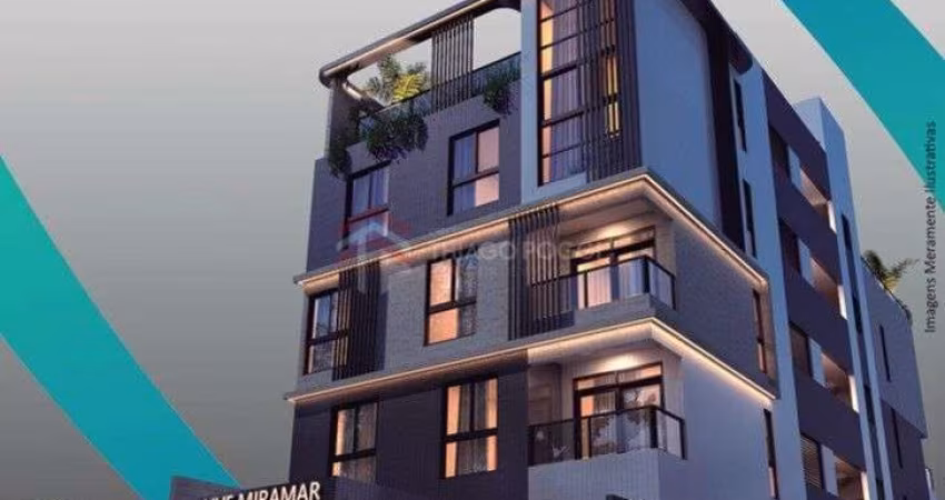 Apartamentos 2 e 3 quartos e suíte em Miramar próximo ao Cabo Branco com 55m², elevador e área gourmet