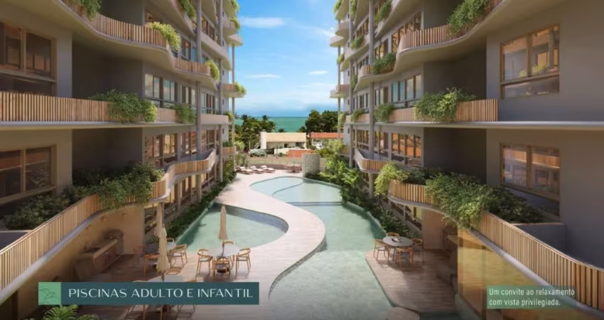 HS - Invista no litoral que mais cresce no Brasil -  Studio - 20m² - 100m do Mar- Tamandaré