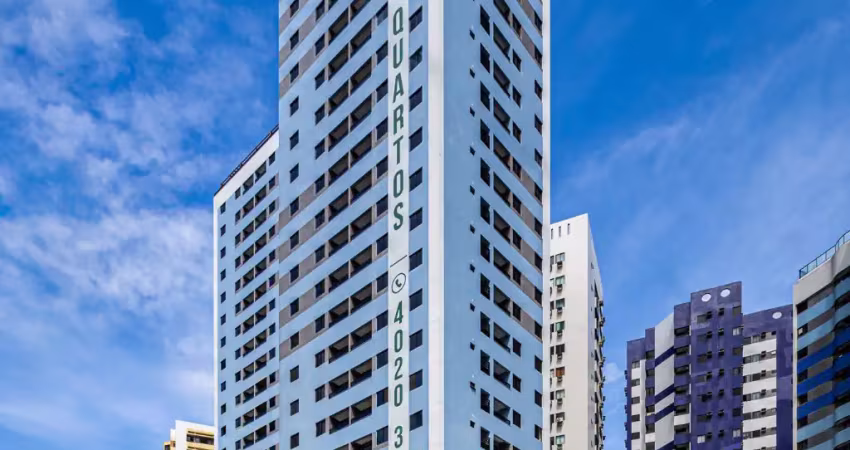 Edf. Flow Boa Viagem | Padrão Moura Dubeux | Lazer completo | 02 quartos (1 suíte) 47m²