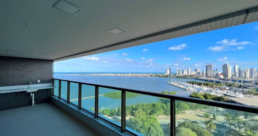 Oportunidade para venda no Exclusivo Mirante do Cais, apartamento com 4 quartos, 227m²,  vista mar, 4 vagas e lazer completo
