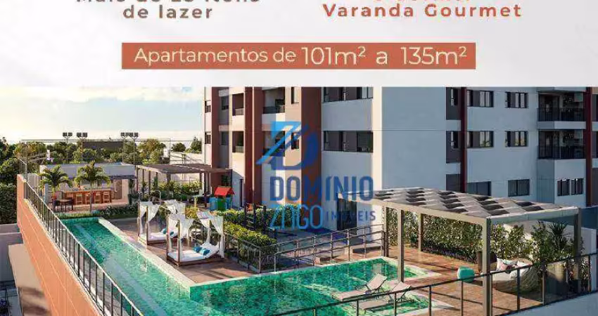 Apartamento com 3 dormitórios à venda, 101 m² - Parque do Mirante - Uberaba/MG