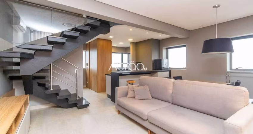 Apartamento duplex mobiliado com 2 quartos no Centro para alugar – 90 m² | Ref 195