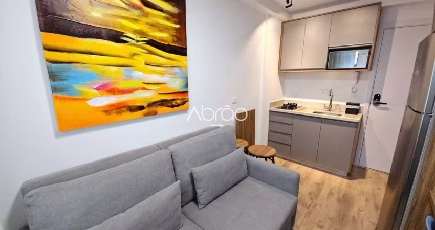 Apartamento mobiliado para alugar no Batel com vaga de garagem – 1 Quarto - 24m² | Ref 502