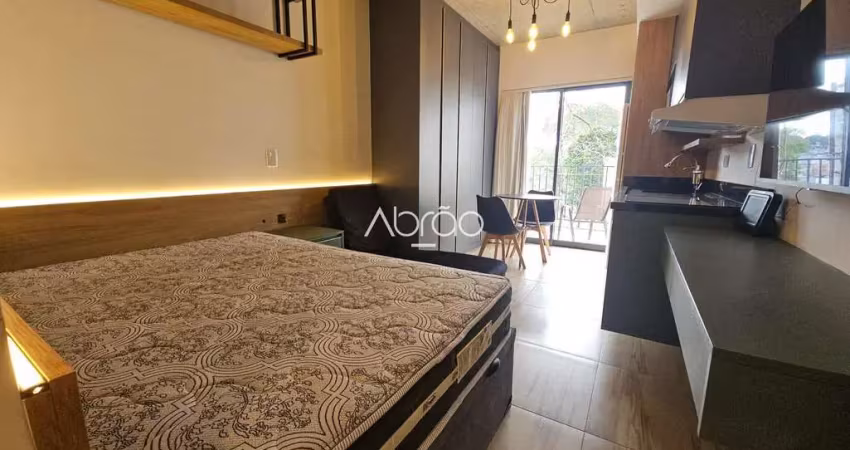 Studio mobiliado para alugar próximo a pucpr - 1 quarto, sacada e lazer completo | ref. 562