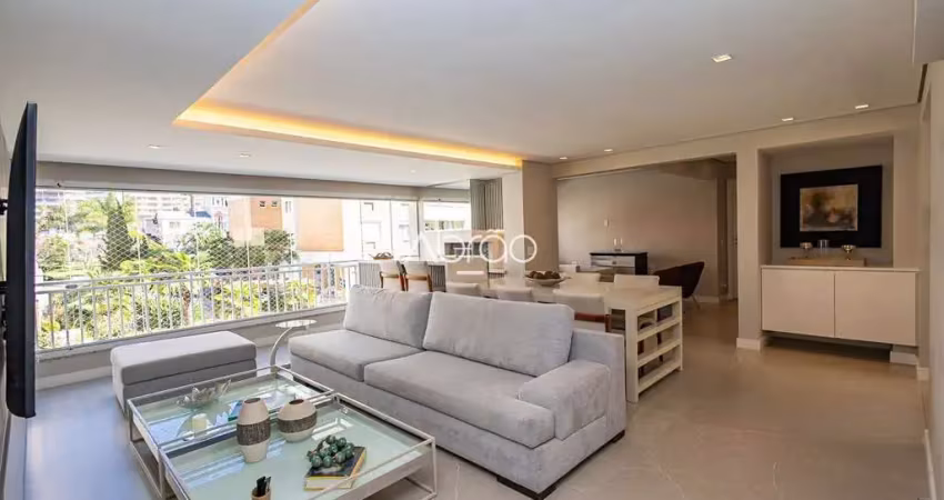 Apartamento mobiliado de 106 m² para locação no breeze ecoville – 2 suítes e 2 vagas | ref. 561