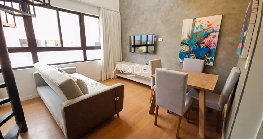 Apartamento duplex mobiliado com 1 quarto para alugar no rise água verde - 44 m² | ref. 560