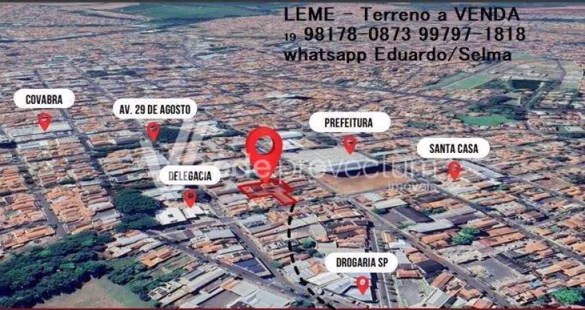 Terreno comercial à venda na Luís Clemente Sampaio, 158, Centro, Leme