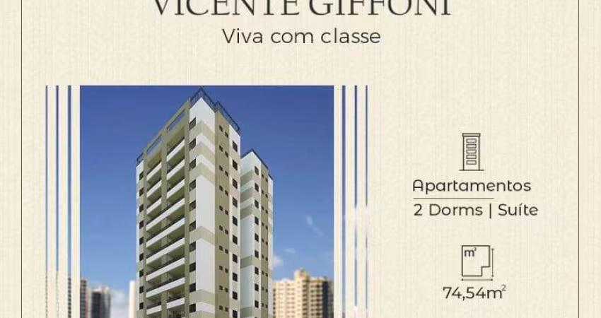 Apartamento Venda no Centro: 02 Dormitórios (suíte), Sala De Jantar e Sala de Estar, Varanda Gourme
