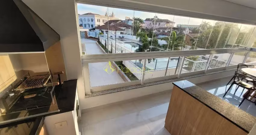 Luxuoso apartamento de 132m² no centro de pindamonhangaba com 3 suítes, varanda, lazer completo e 3