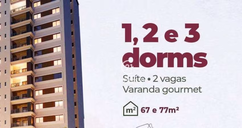 Apartamento com 1, 2 e 3 dormitórios à venda, 67 a 77 m² a partir de R$ 571.000,00 - Vila João Jorge - Campinas/SP