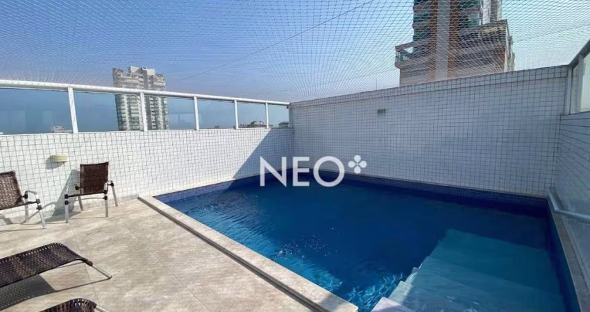 Apartamento Duplex com 3 dormitórios à venda, 127 m² por R$ 1.750.000,00 - Boqueirão - Santos/SP