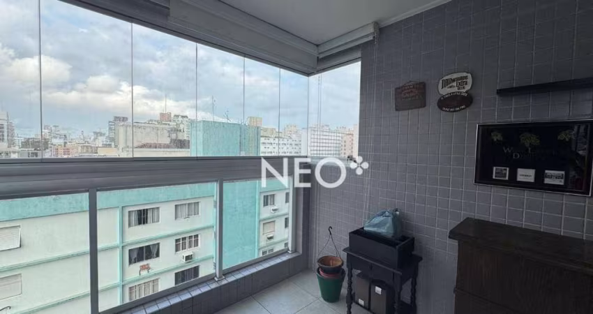 Apartamento Duplex com 3 dormitórios à venda, 105 m² por R$ 920.000,00 - Pompéia - Santos/SP